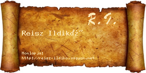 Reisz Ildikó névjegykártya